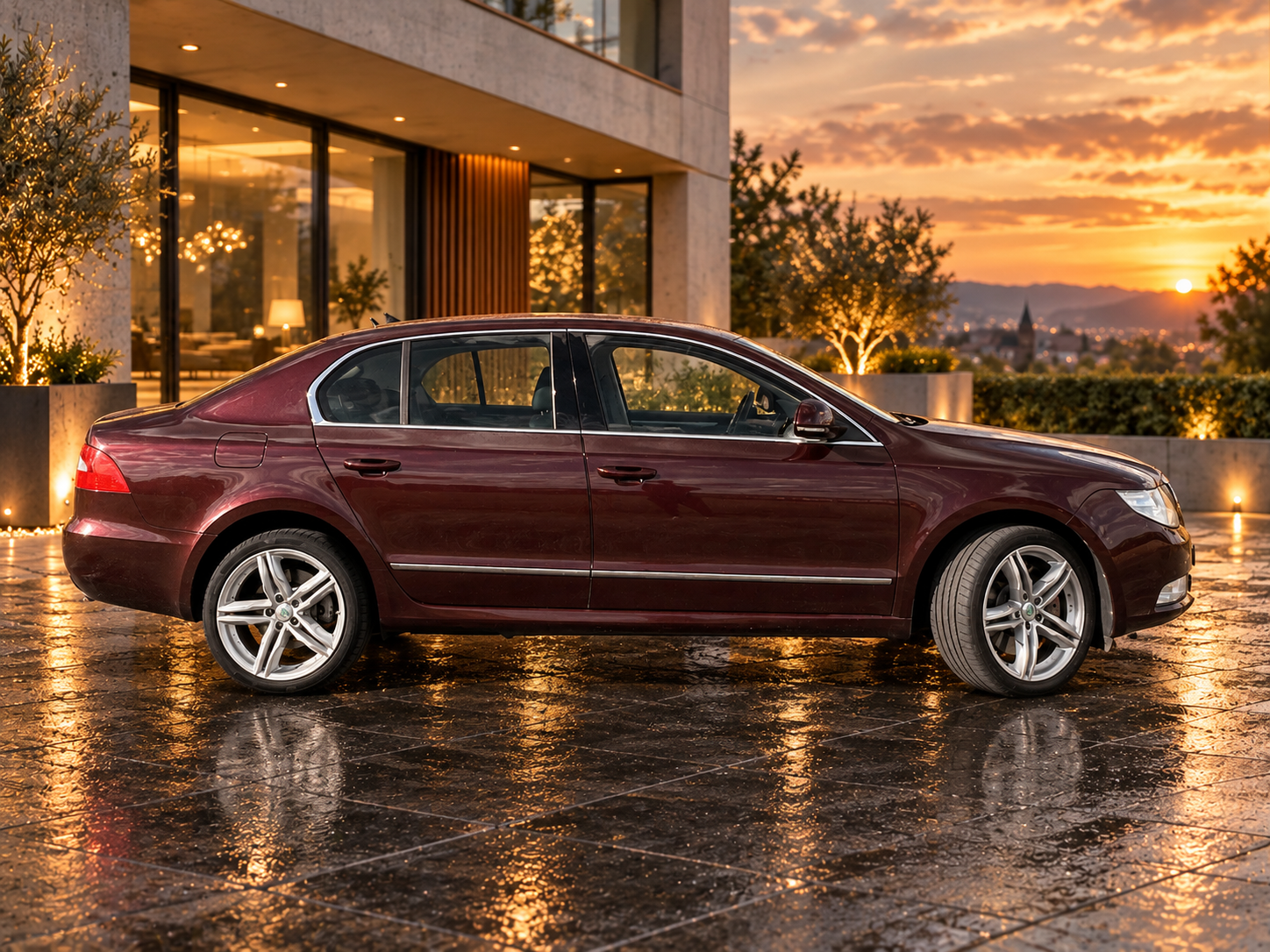 Škoda Superb - Seitenprofil der Limousine